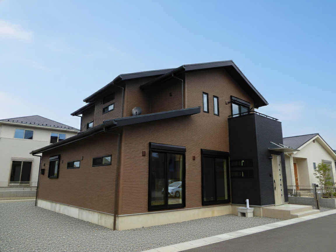 三世代が生活を楽しむ2階建ての住まい