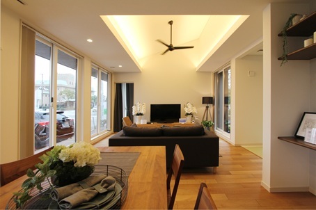 【八代店モデルハウスのご紹介】ワンフロアがつなぐ、美しく豊かな平屋の暮らし-LDK編-