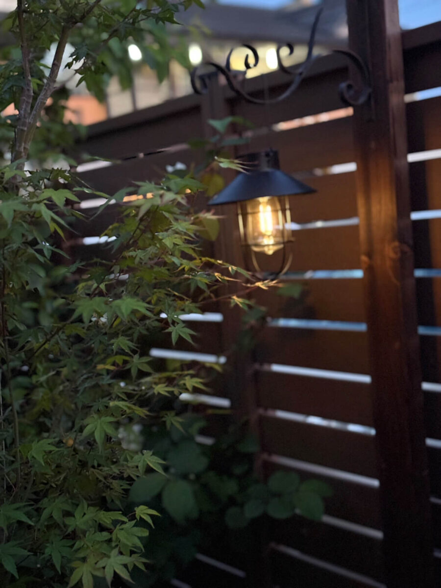 ソーラーライト取付のDIY