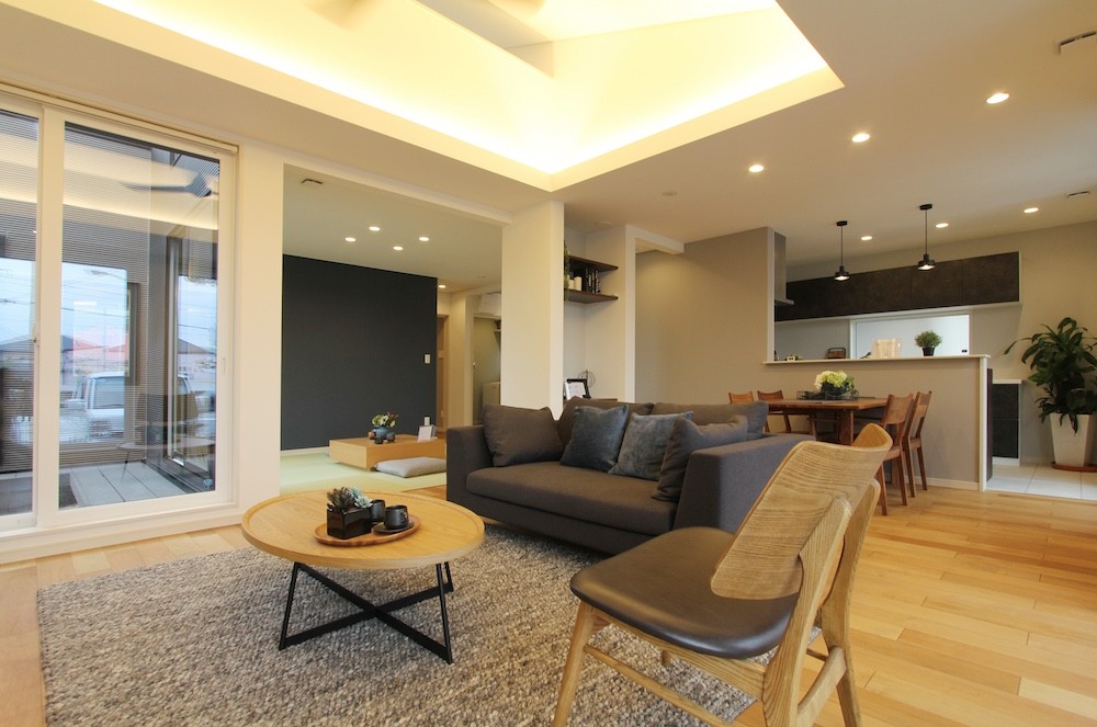 大空間でつながる、暮らしの中心