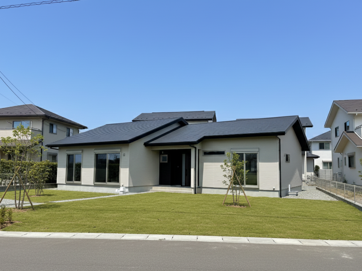 ゆとりのある平屋で理想の暮らしを、家族の希望を散りばめた住まい