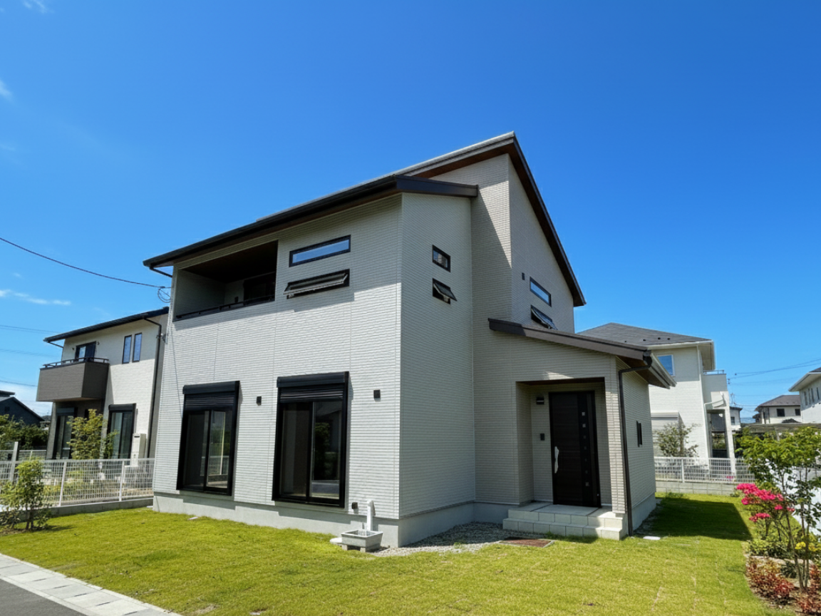 シャープな外観と住みやすさにこだわった住まい