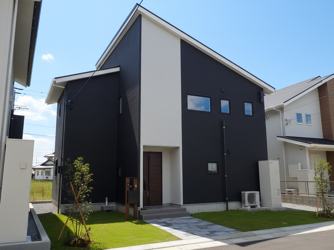 住むほどに愛着の湧くシャープな2階建ての家