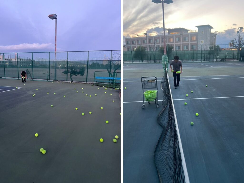 久しぶりの球出し。