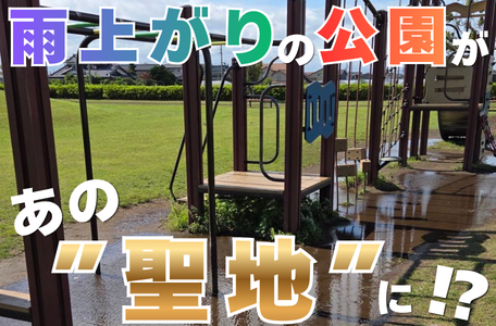 【スタッフのブログ】雨上がりの公園が、あの”聖地”に！？✨